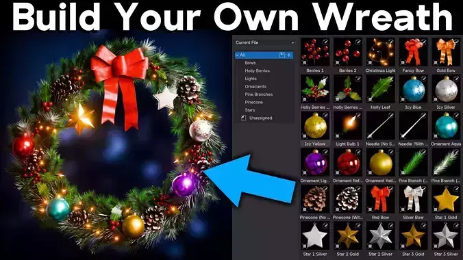 Christmas Wreath Asset Pack