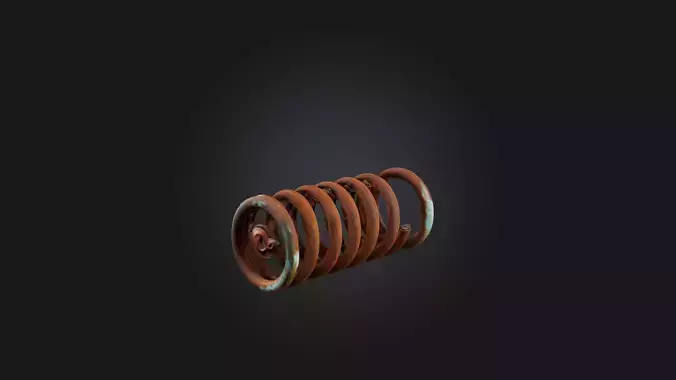 Rusted Metal Spring