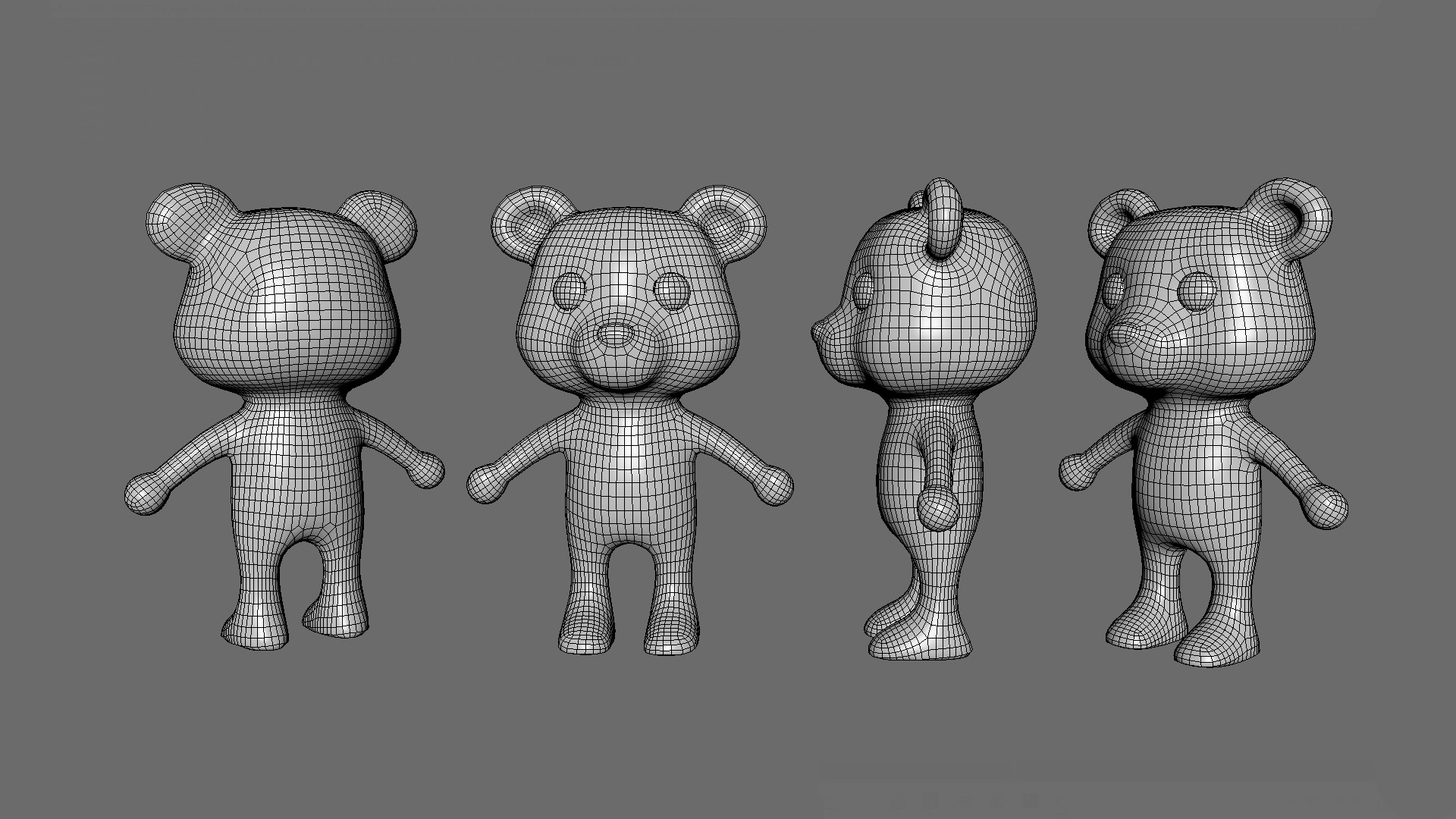 High-Quality 3D Cute Panda for Games  Low-poly 3D model_9