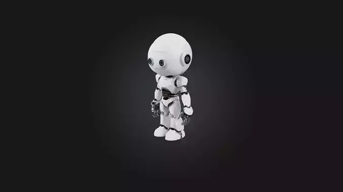 Robot model Low-poly 3D model