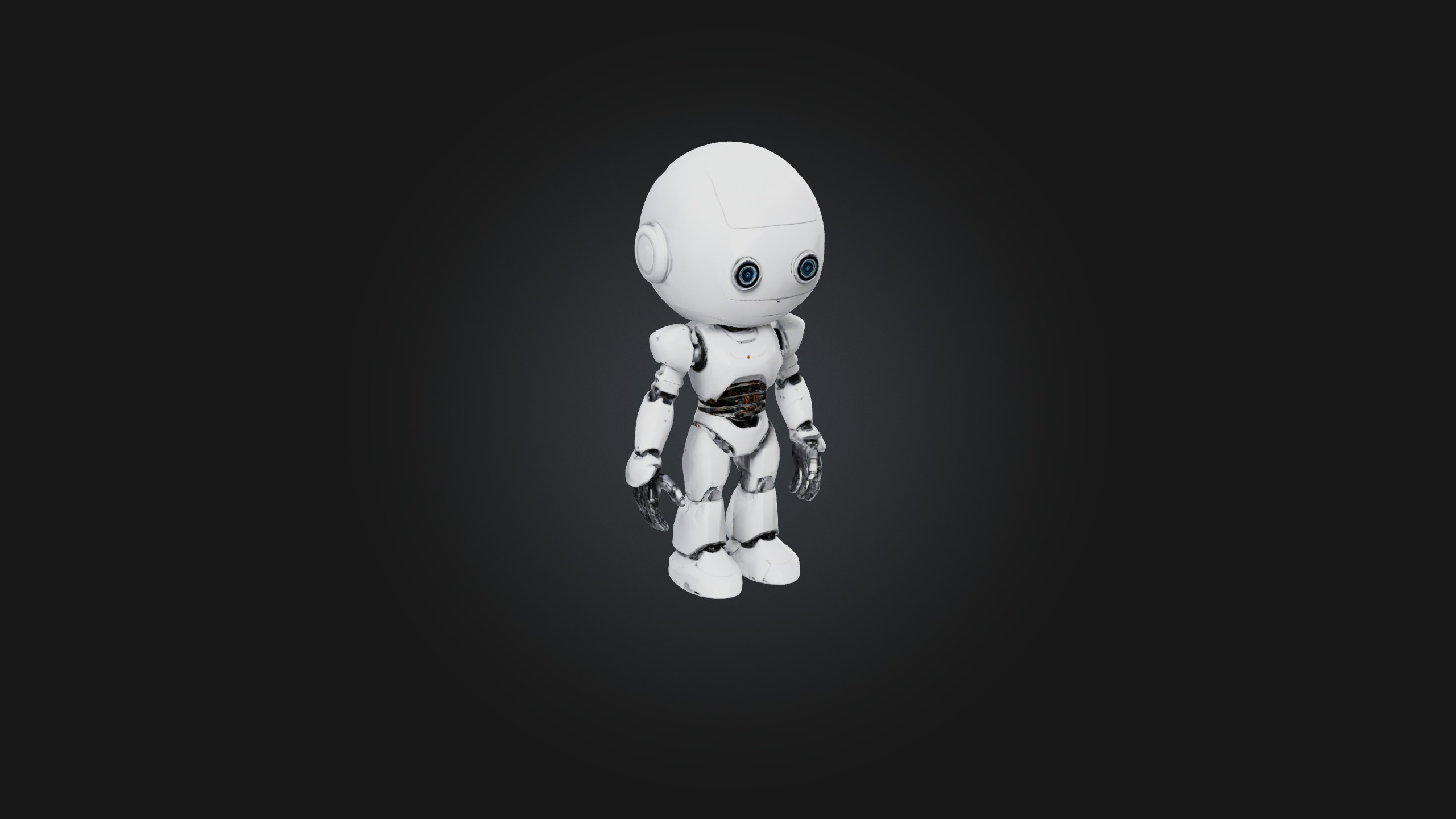 Robot model Low-poly 3D model_5