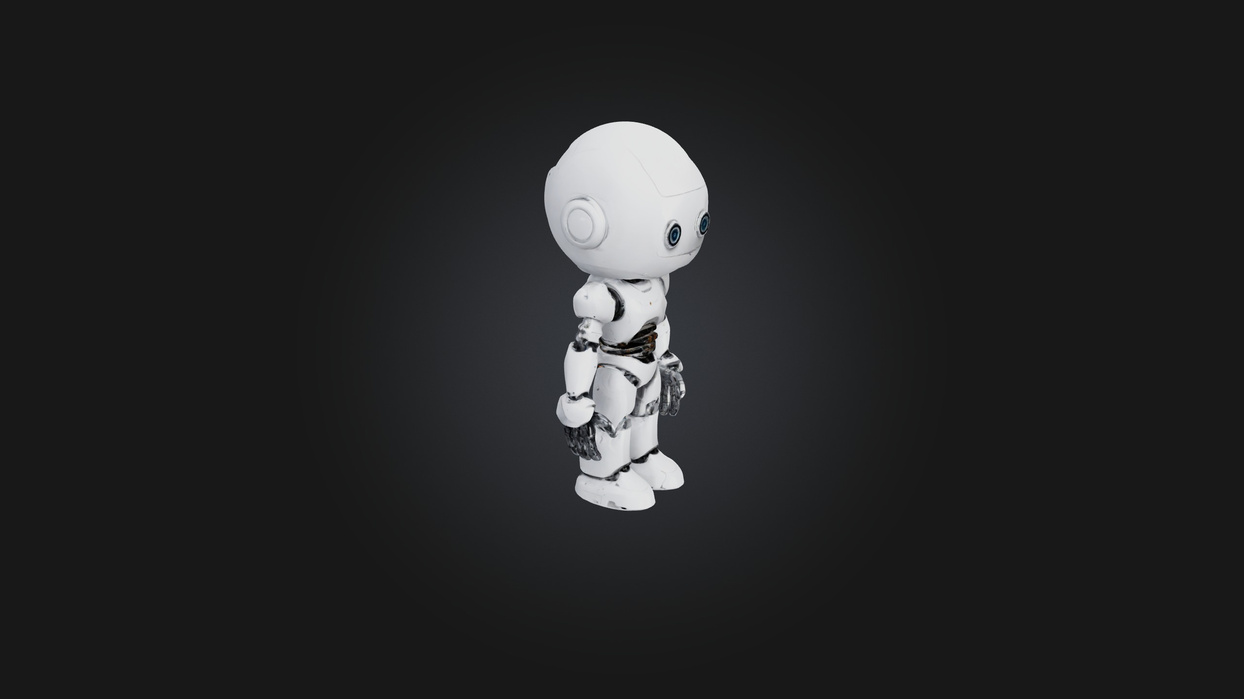 Robot model Low-poly 3D model_6