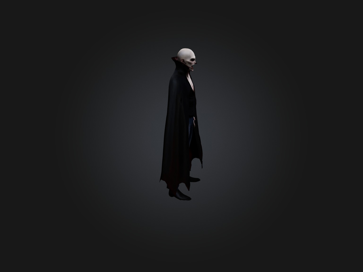 Realistic Vampire Model Low-poly 3D model_5