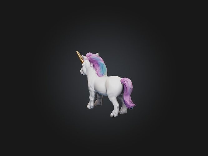 Realistic Unicorn Model Low-poly 3D model