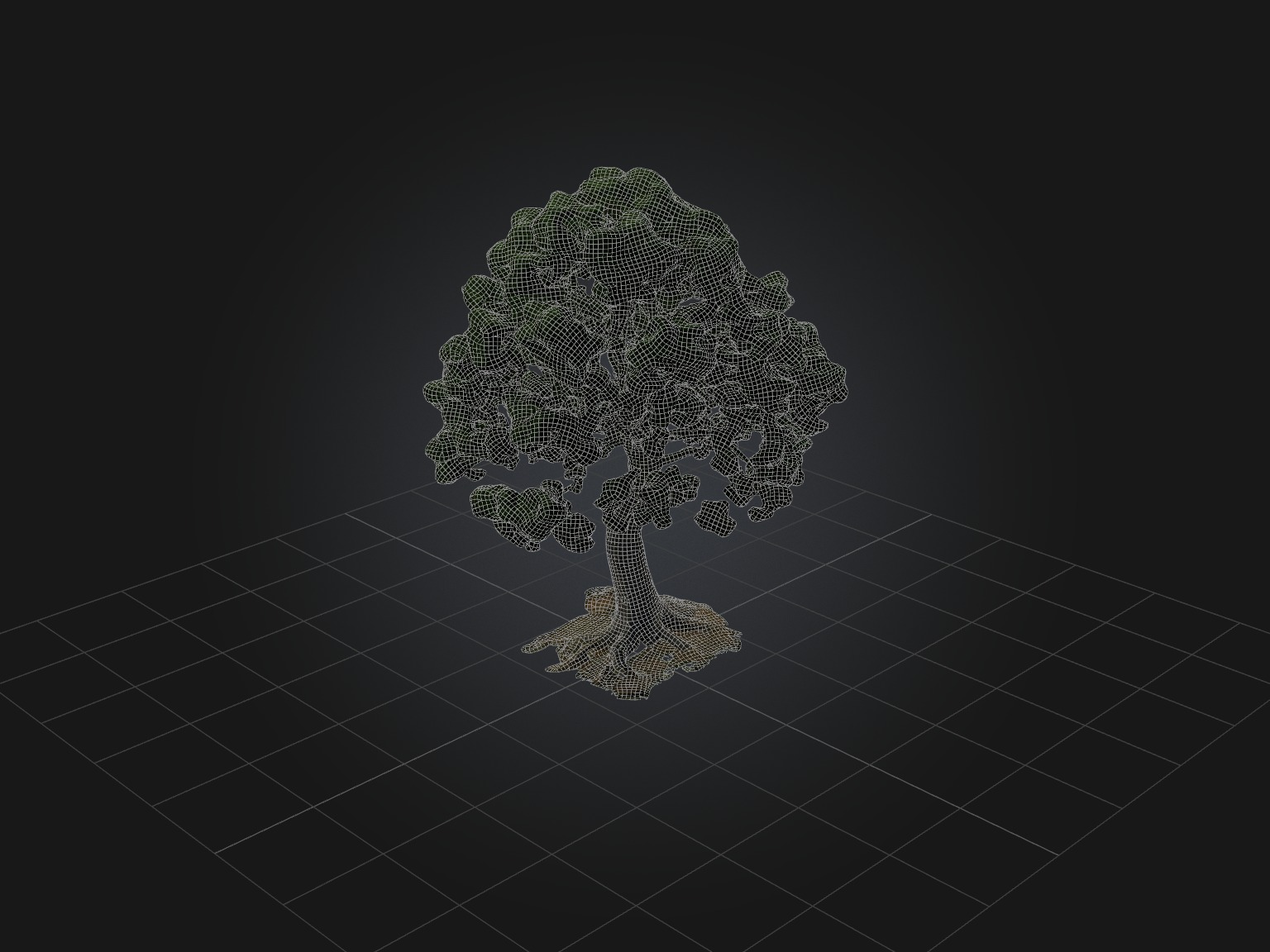 Realistic Tree Model Low-poly 3D model_5