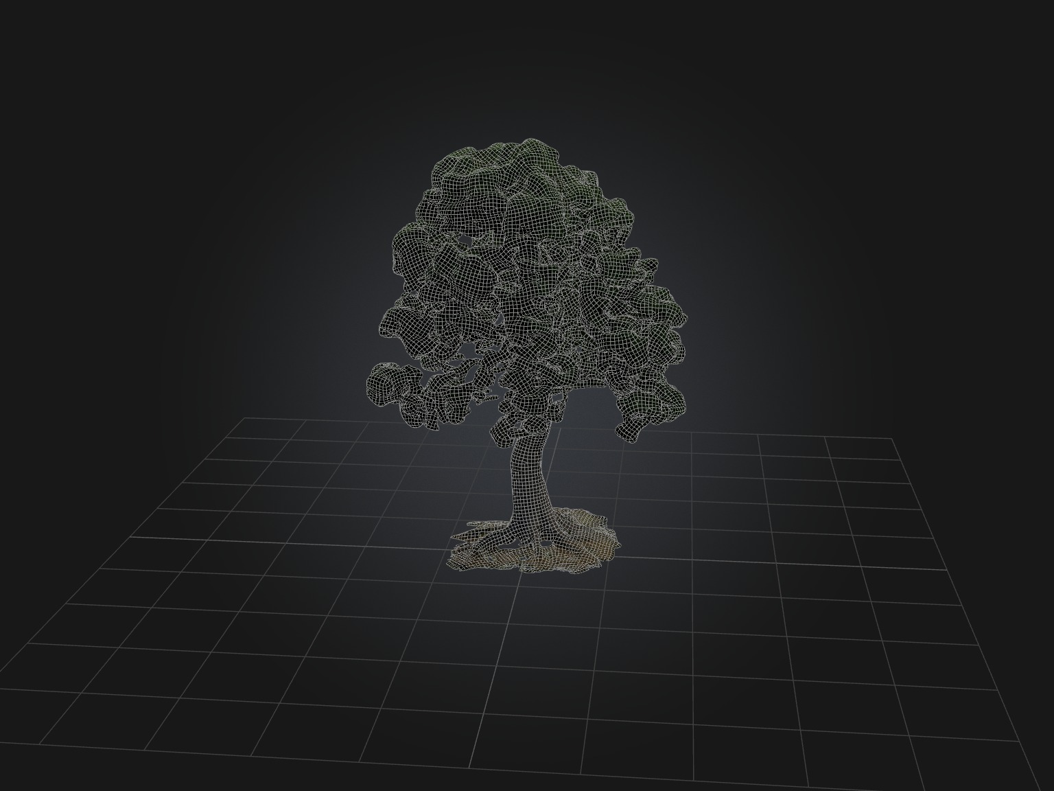 Realistic Tree Model Low-poly 3D model_4