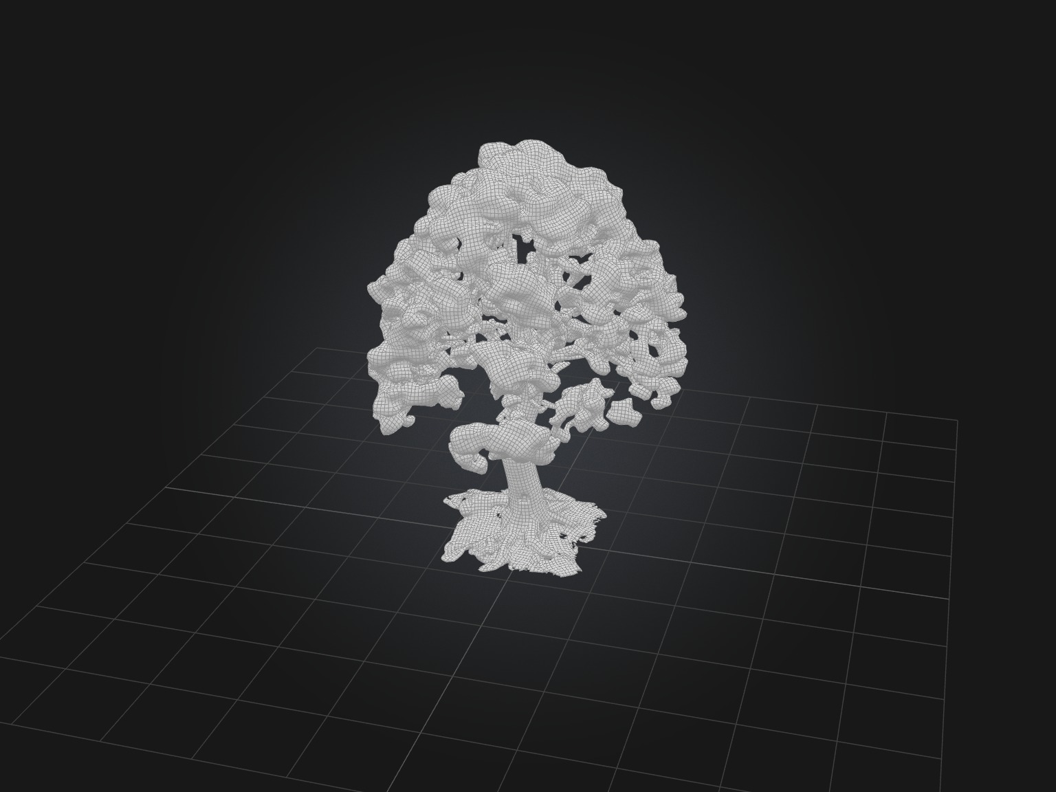 Realistic Tree Model Low-poly 3D model_3