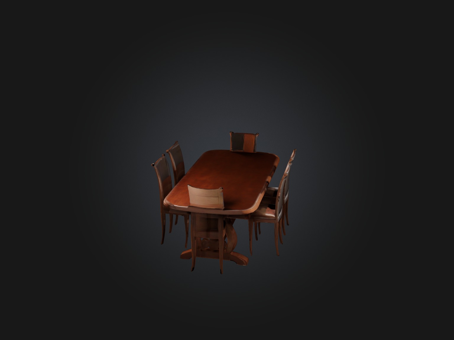 Realistic Table Model Low-poly 3D model_5