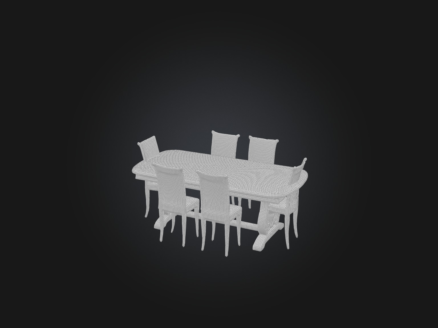 Realistic Table Model Low-poly 3D model_2