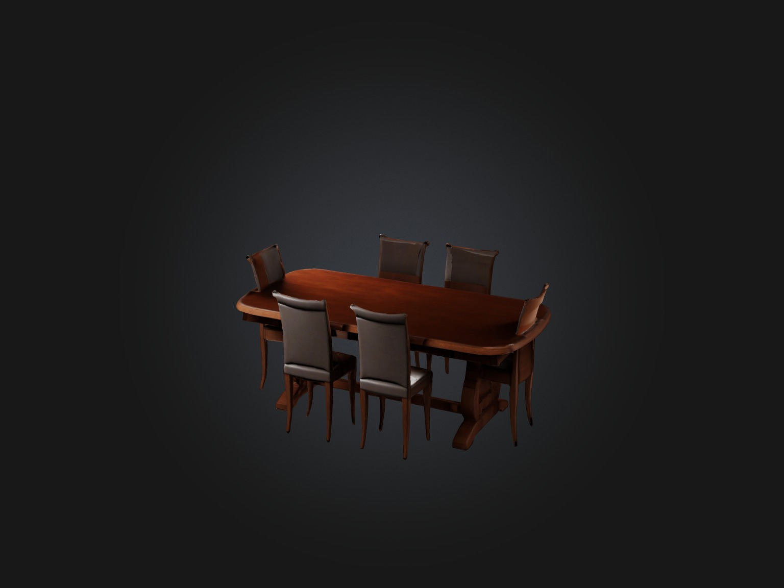 Realistic Table Model Low-poly 3D model_1