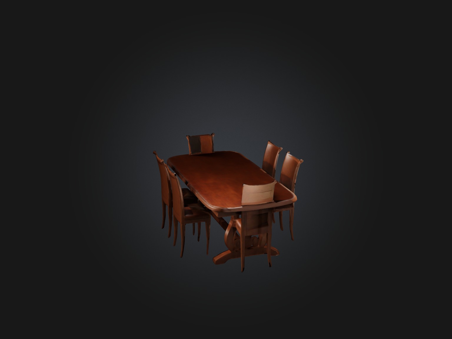 Realistic Table Model Low-poly 3D model_6