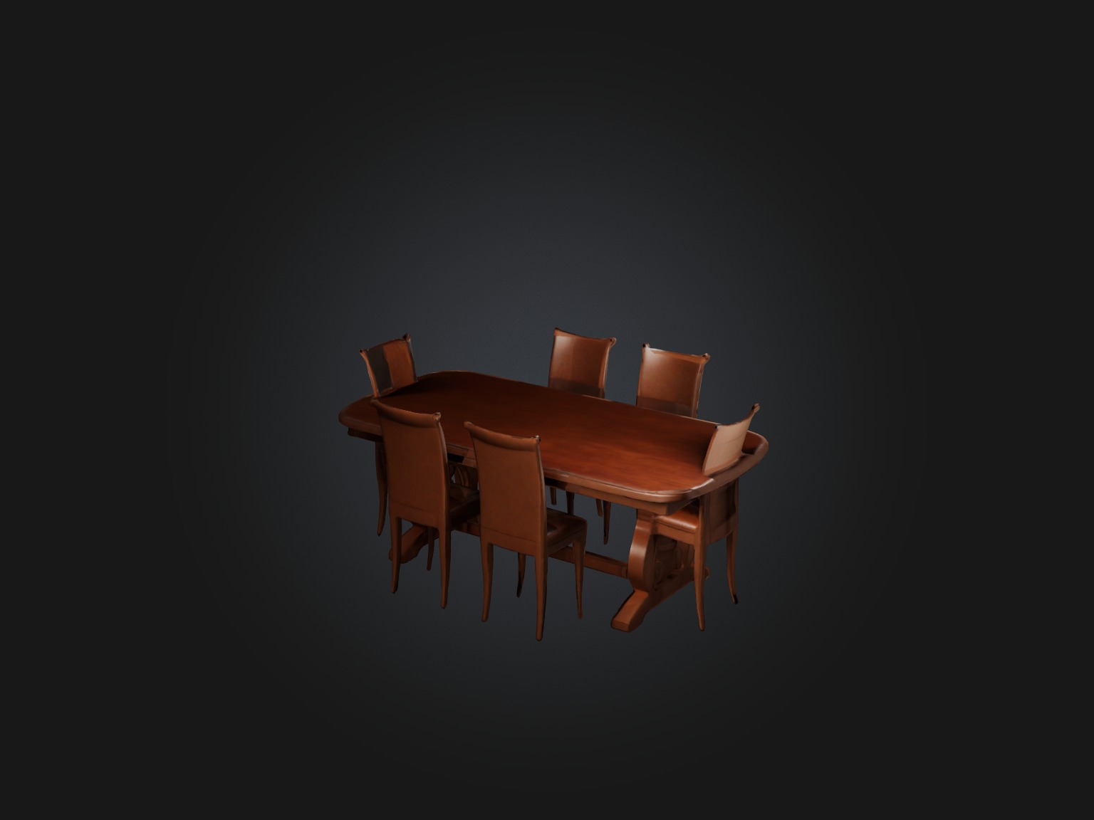 Realistic Table Model Low-poly 3D model_7