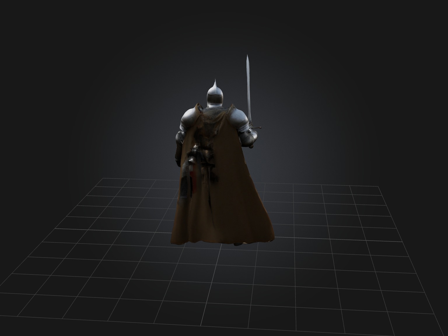 Realistic Knight Model Low-poly 3D model_8