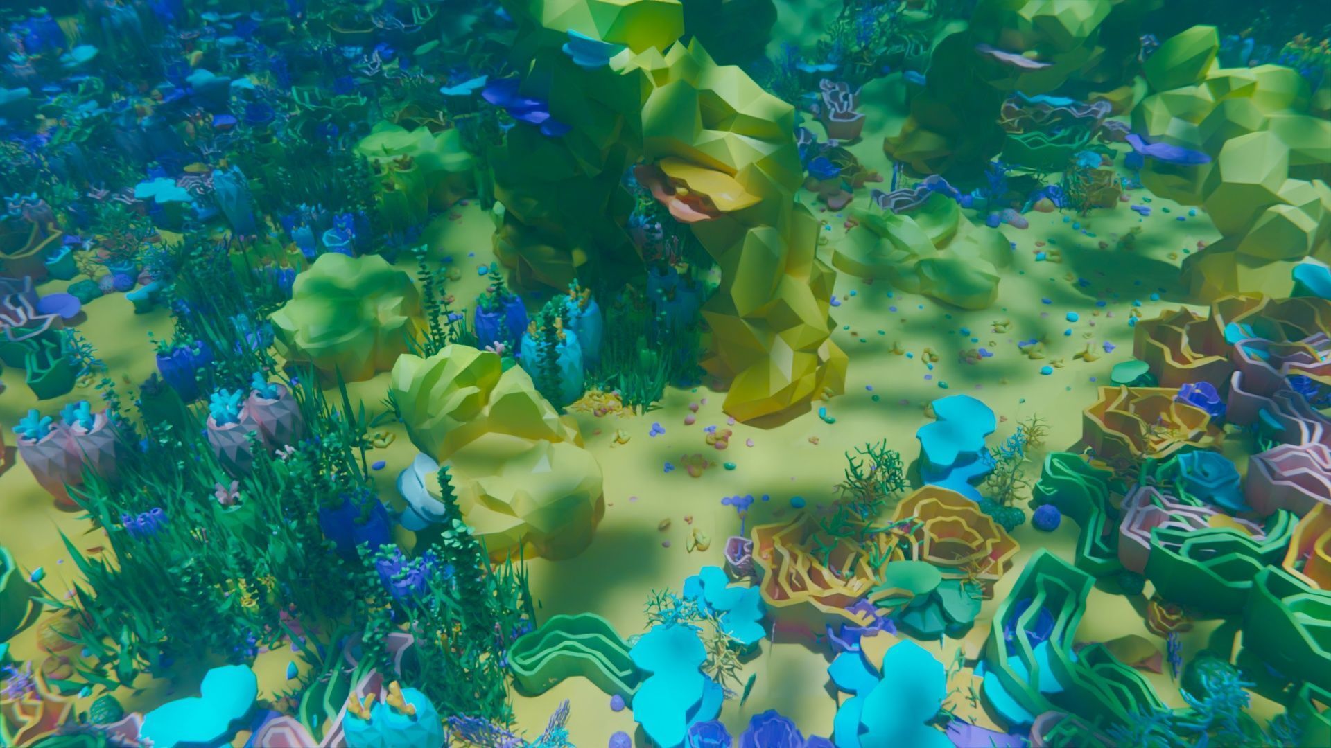 low poly Nature Underwater world pack Low-poly 3D model_10