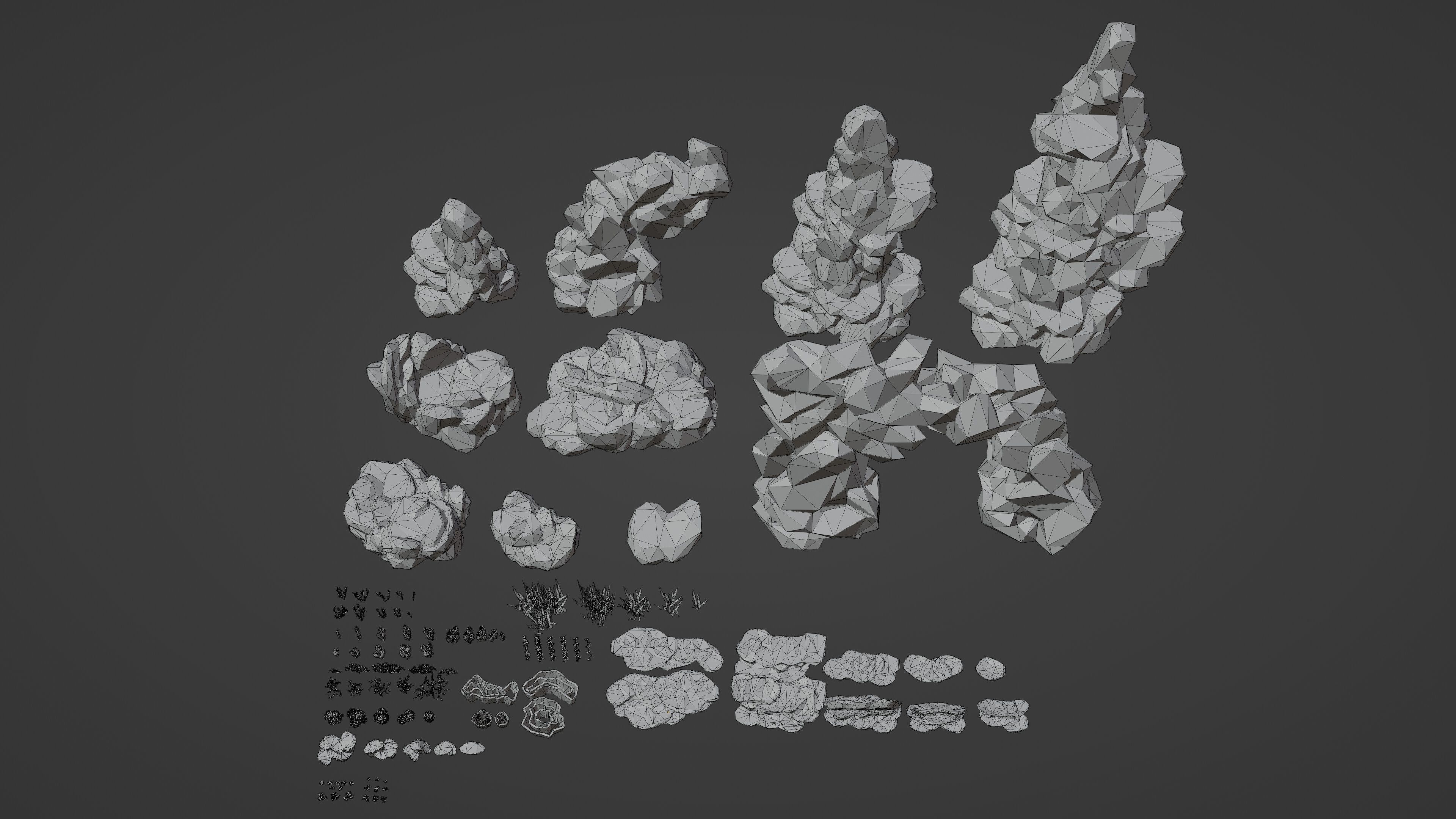 low poly Nature Underwater world pack Low-poly 3D model_22