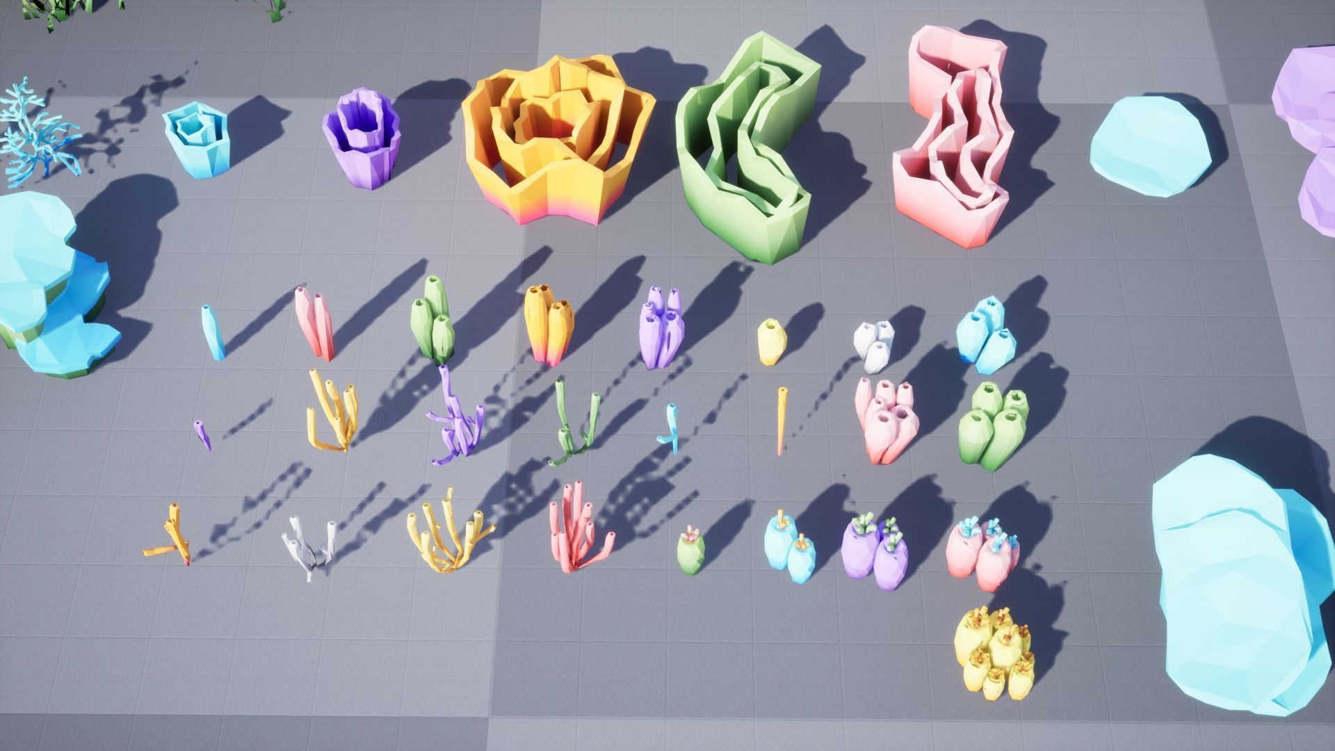 low poly Nature Underwater world pack Low-poly 3D model_15