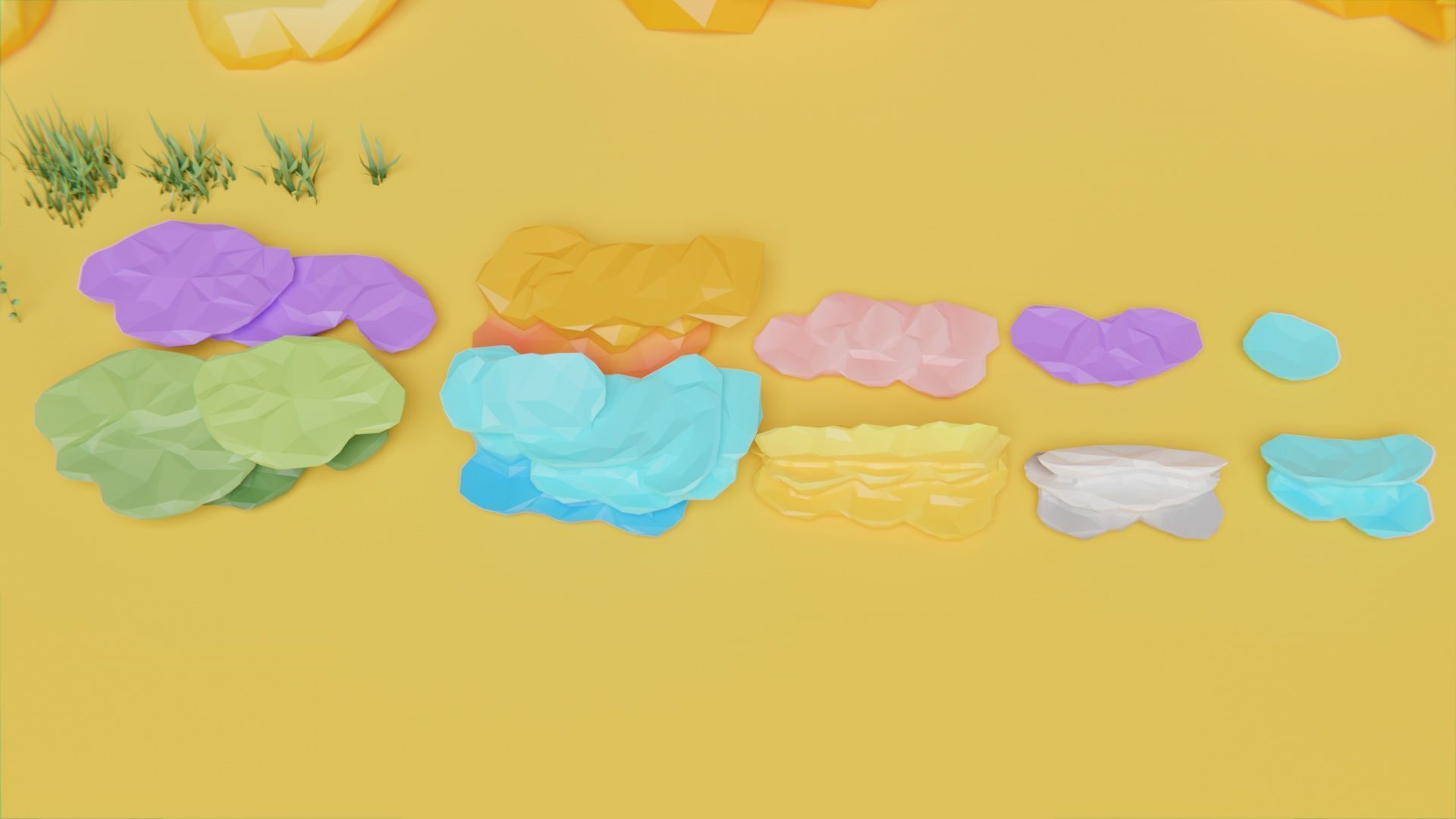 low poly Nature Underwater world pack Low-poly 3D model_19