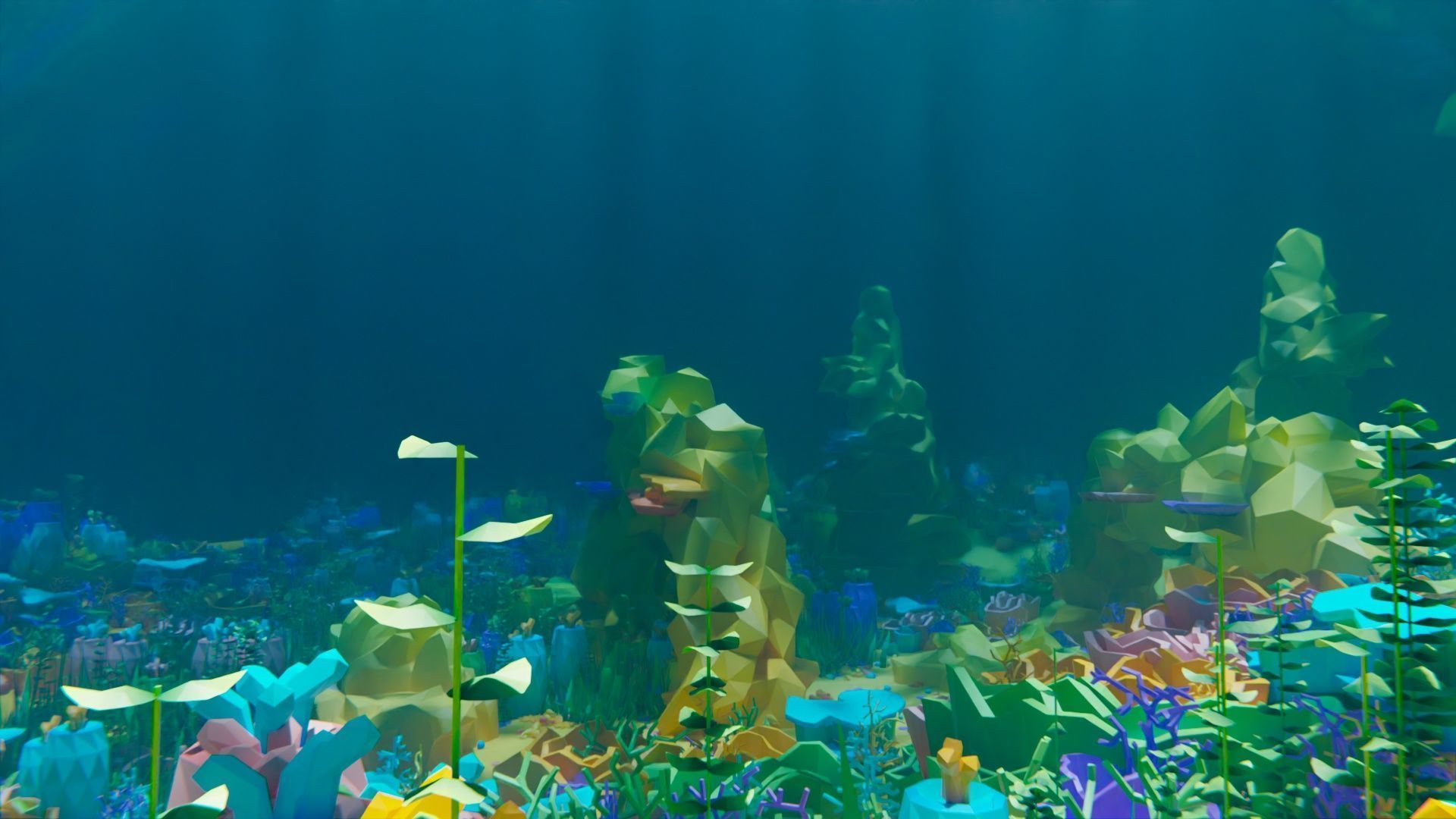low poly Nature Underwater world pack Low-poly 3D model_6