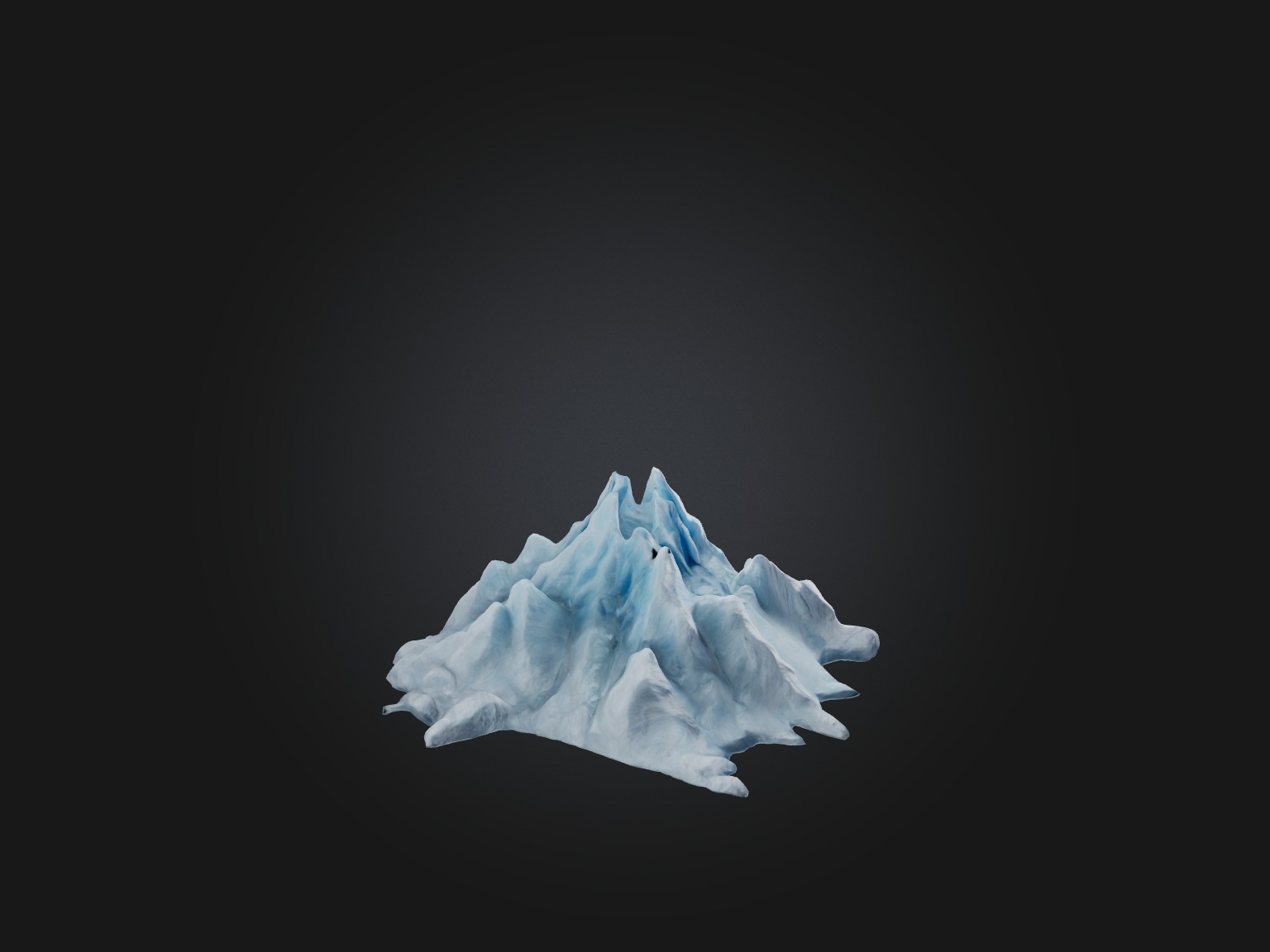 Realistic Glacier Model Low-poly 3D model_5