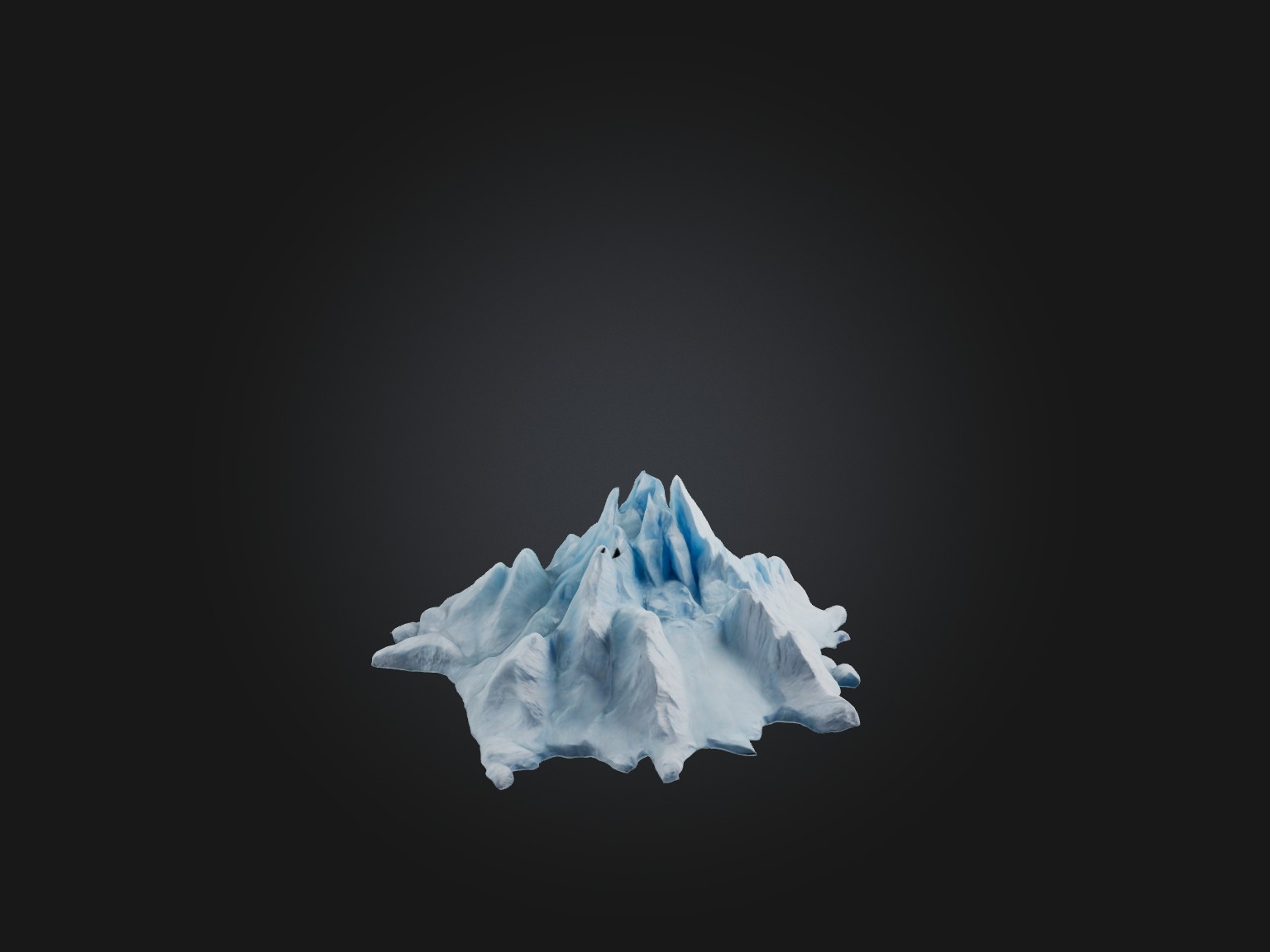 Realistic Glacier Model Low-poly 3D model_4