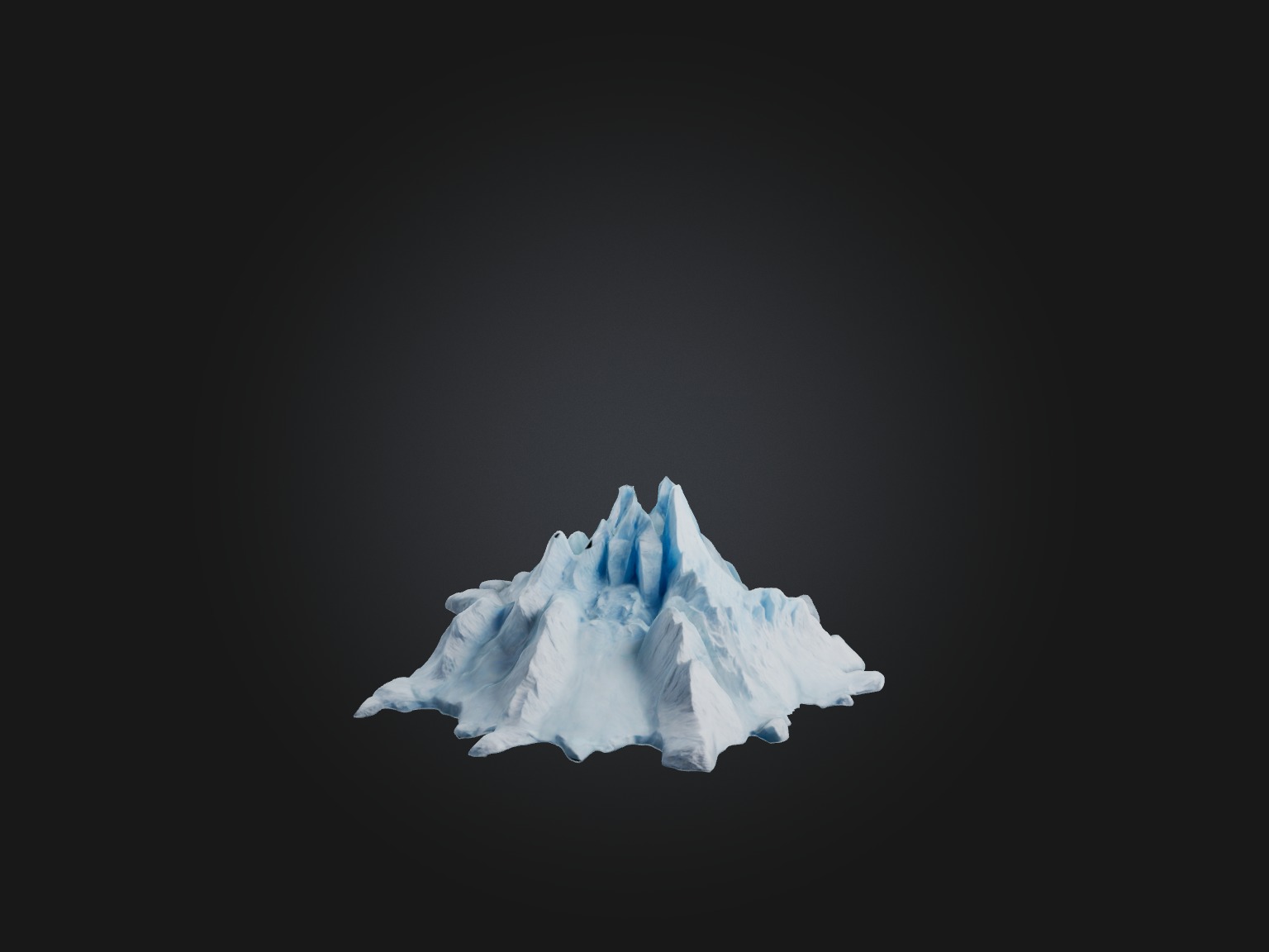 Realistic Glacier Model Low-poly 3D model_3
