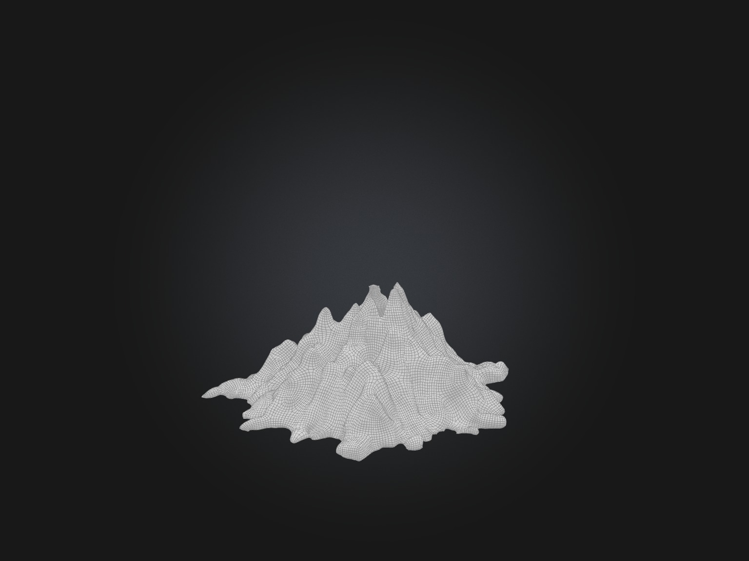Realistic Glacier Model Low-poly 3D model_2