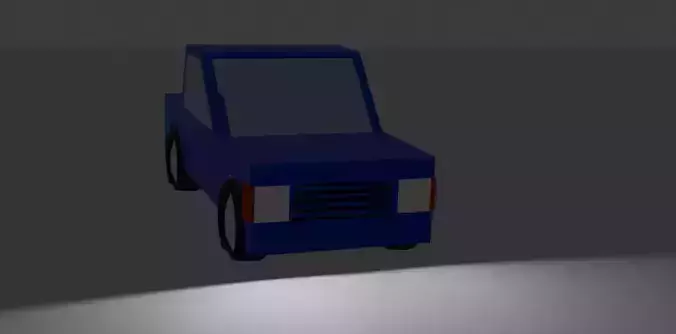 Cartoon Block Car