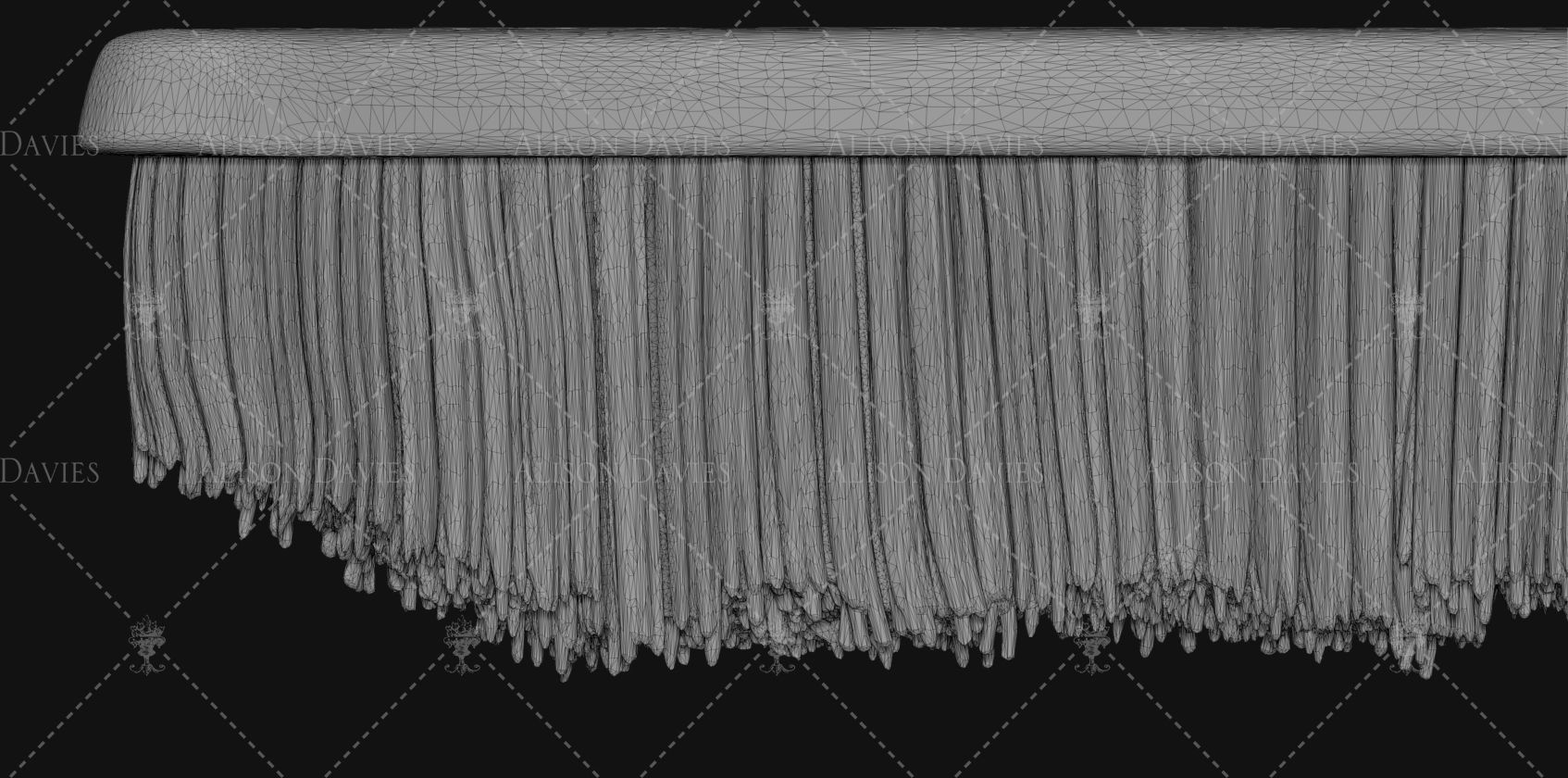 Antique 18th century crumb tray and brush 3D printable file 3D print model_4