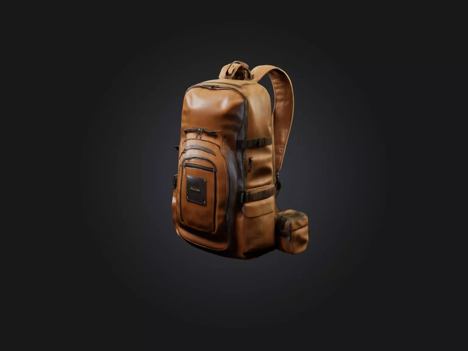 Realistic Backpack Model Low-poly 3D model_0