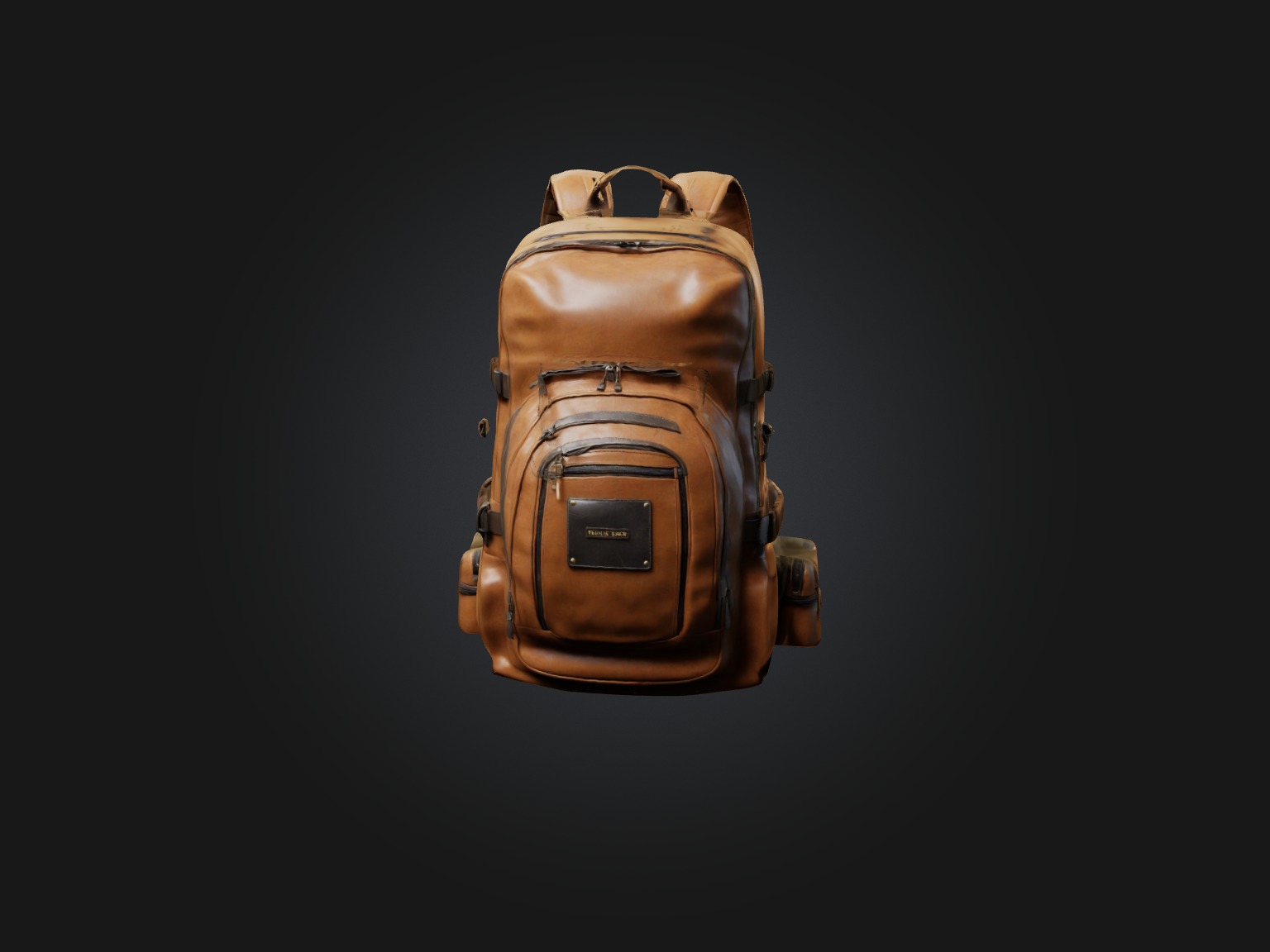 Realistic Backpack Model Low-poly 3D model_2