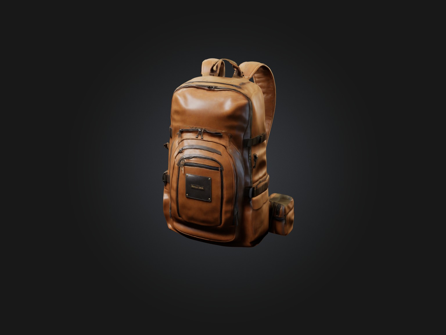 Realistic Backpack Model Low-poly 3D model_1