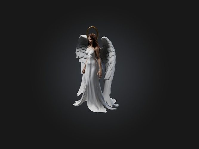 Realistic Angel Model Low-poly 3D model