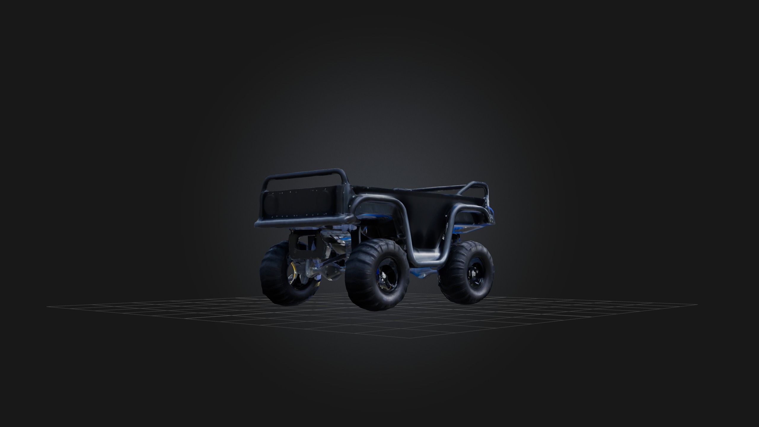 Power Sled Low-poly 3D model_7