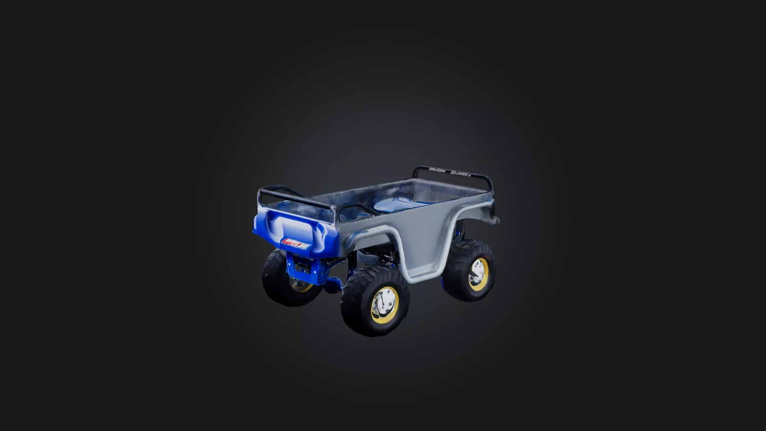 Power Sled Low-poly 3D model_0