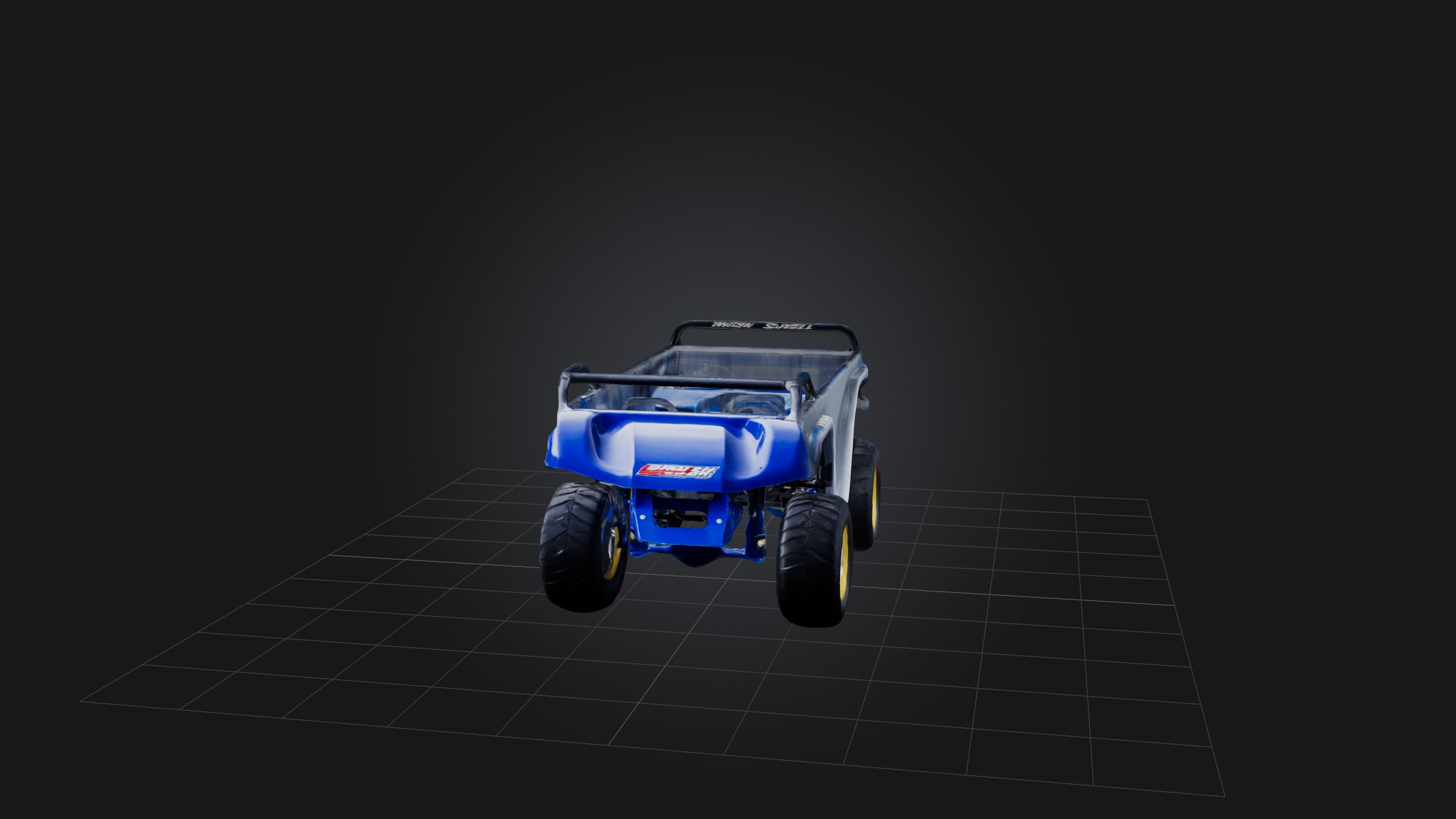 Power Sled Low-poly 3D model_1