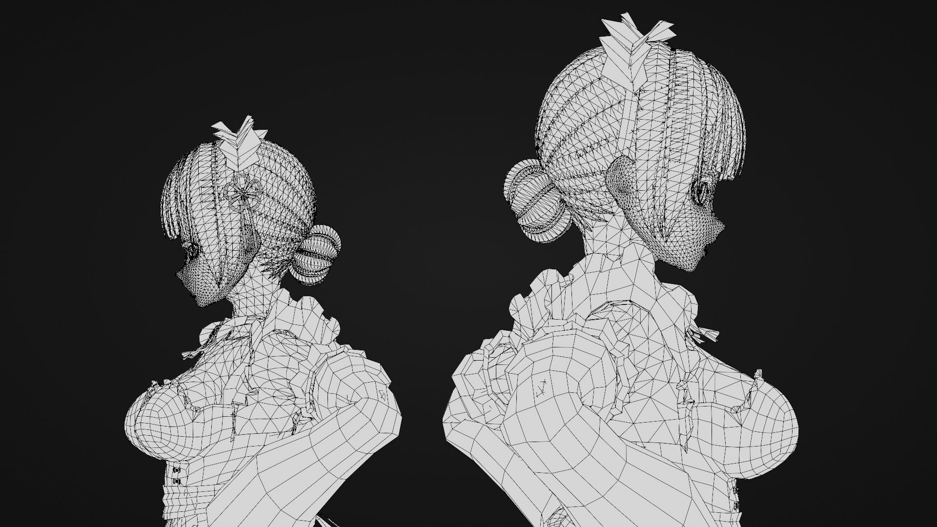 Anime Maid 3D model_15