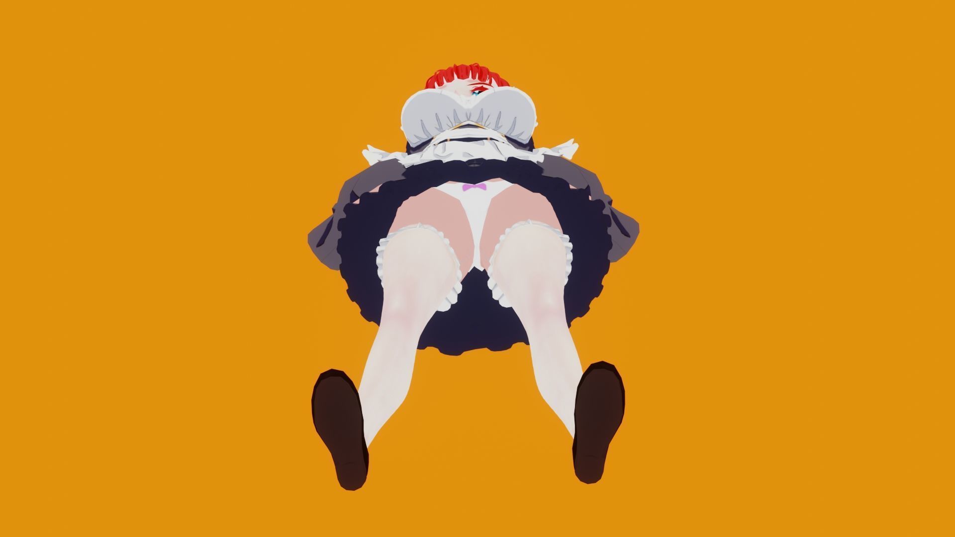 Anime Maid 3D model_5