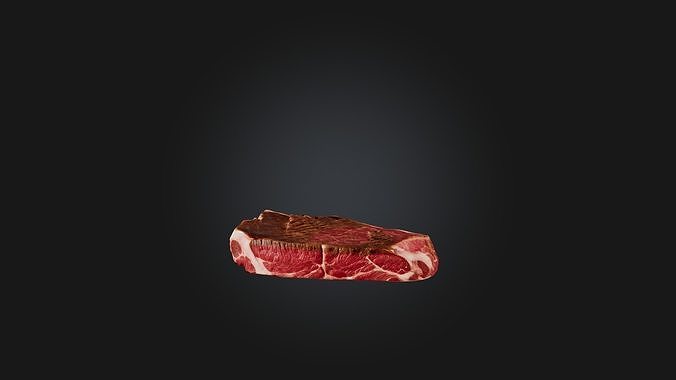 Porterhouse Steak Model Low-poly 3D model 4