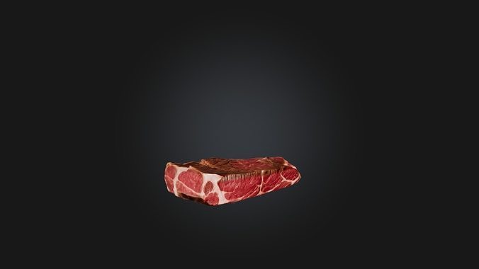 Porterhouse Steak Model Low-poly 3D model 7