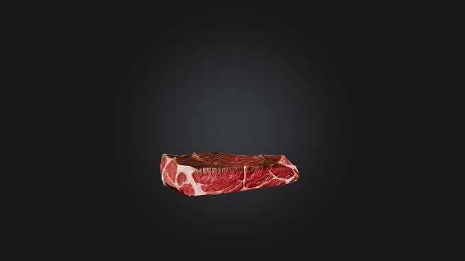 Porterhouse Steak Model Low-poly 3D model 6
