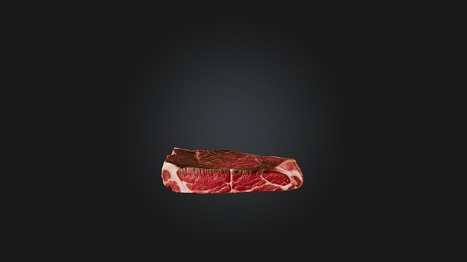 Porterhouse Steak Model Low-poly 3D model 5
