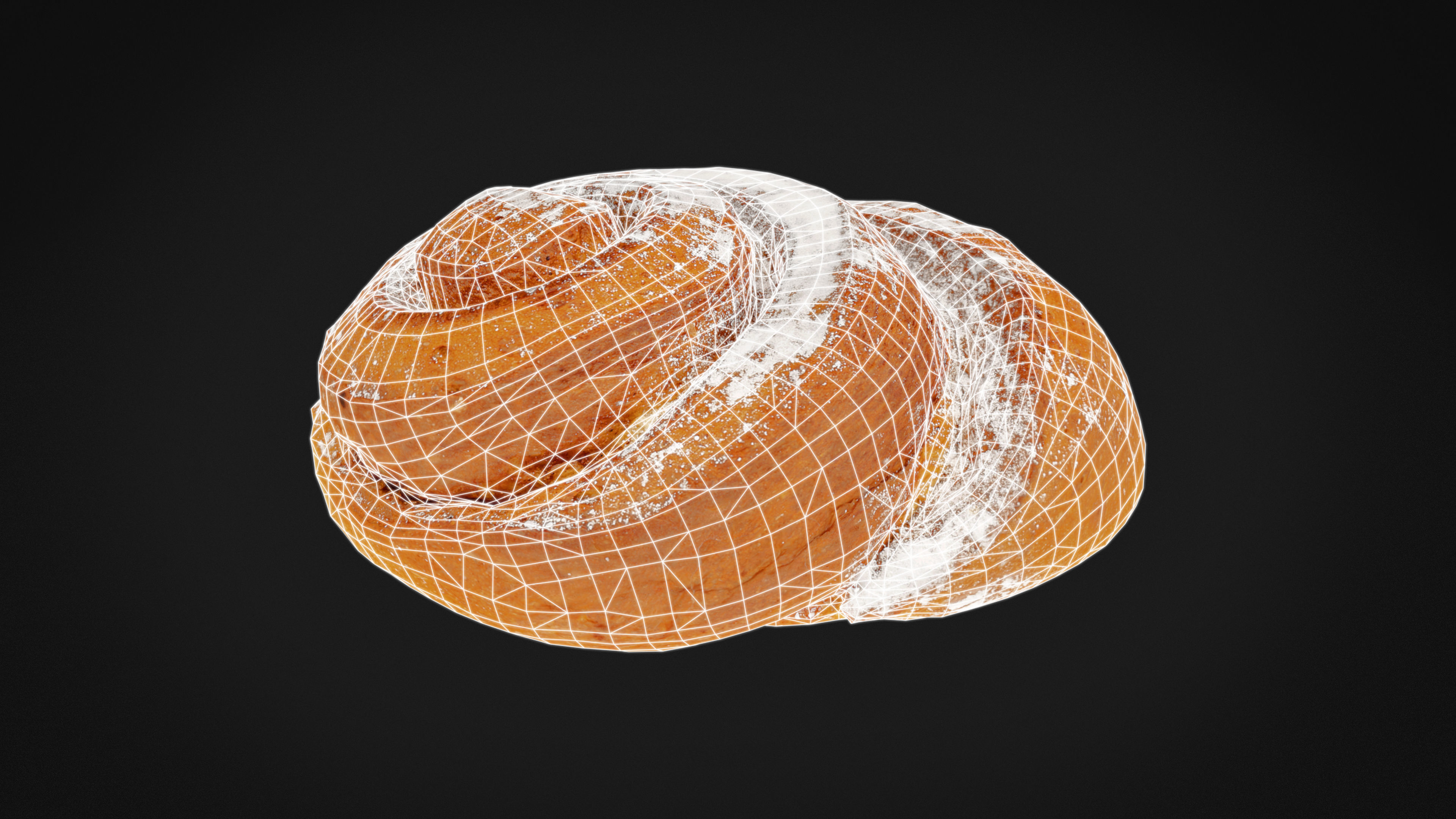 Swirl bun PBR Low-poly 3D model_8