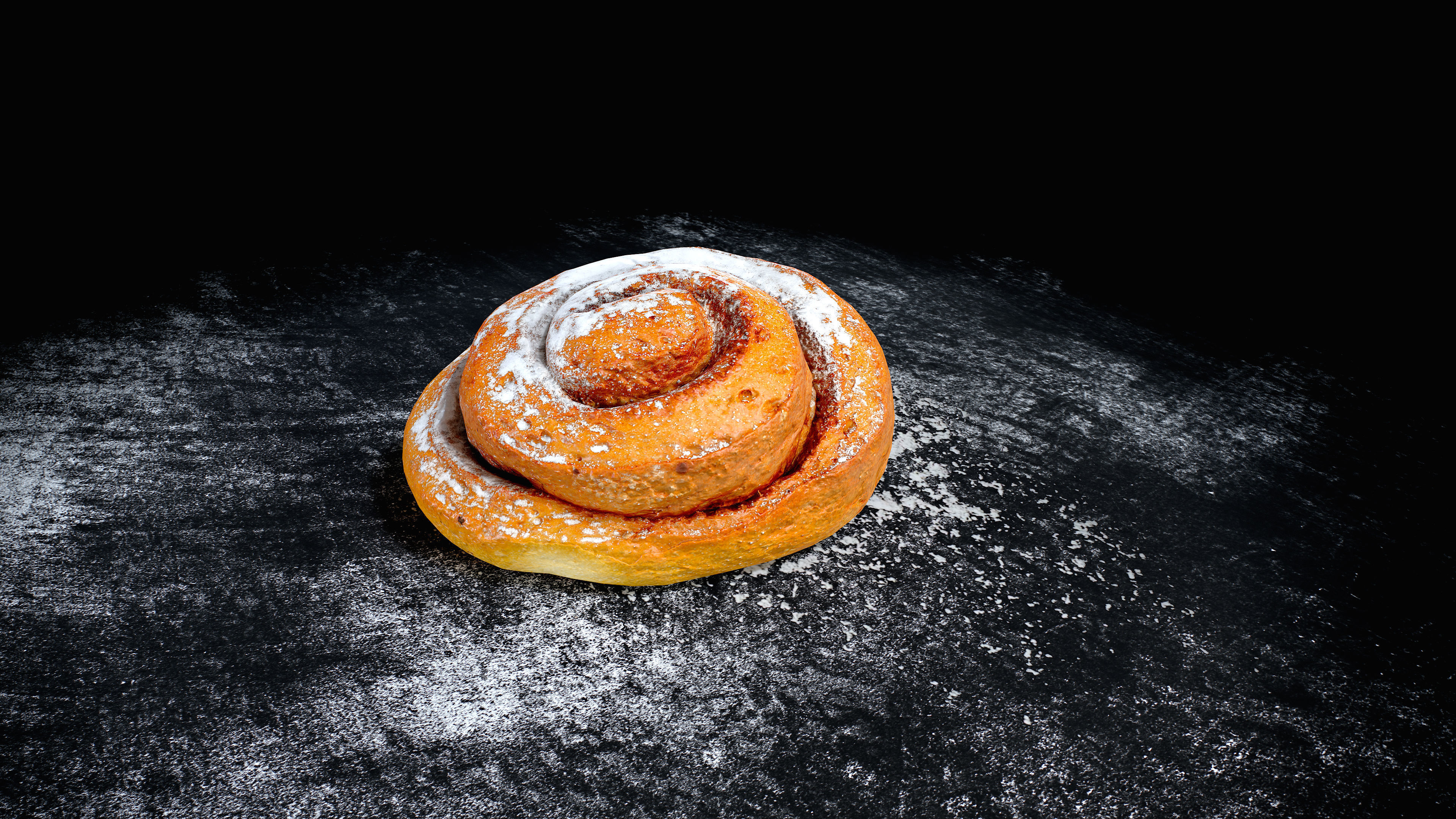 Swirl bun PBR Low-poly 3D model_2