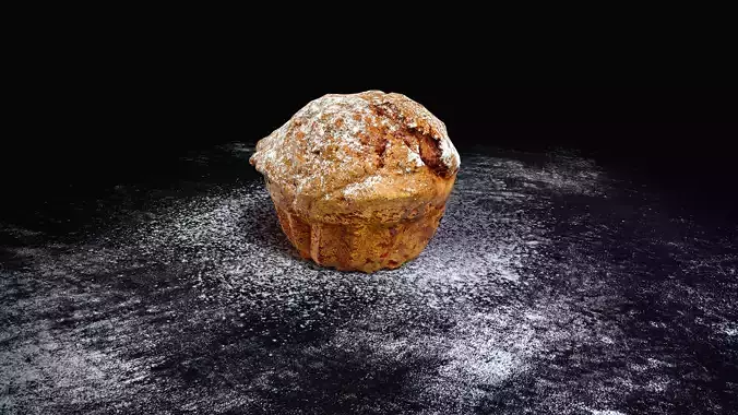 Tasty Muffin Low-poly 3D model