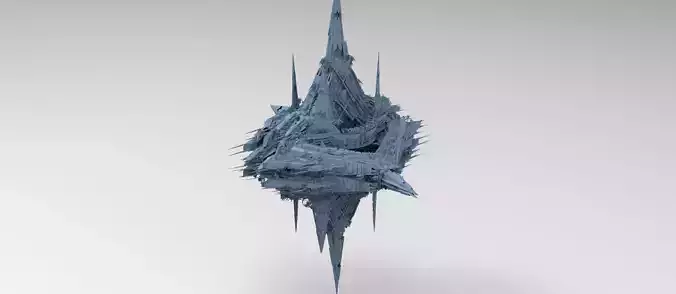 Cyberpunk magma oil rig  2