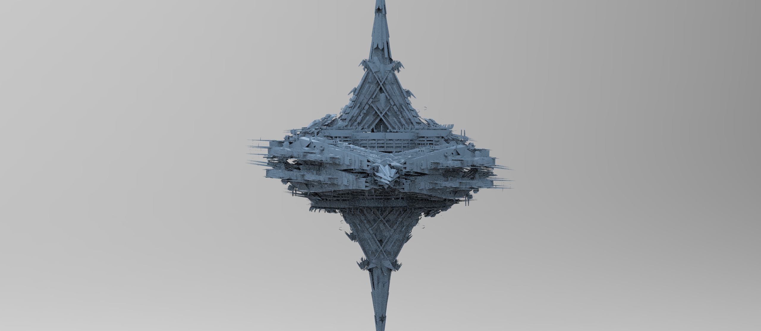 Cyberpunk magma oil rig 3 3D model_1