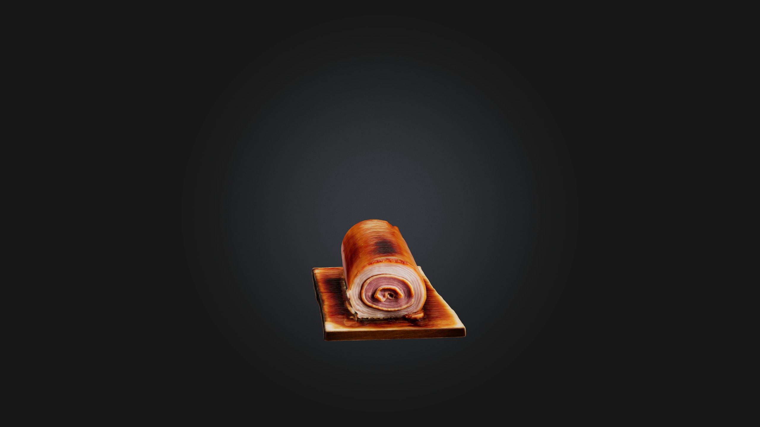 Pork Belly Model Low-poly 3D model_4