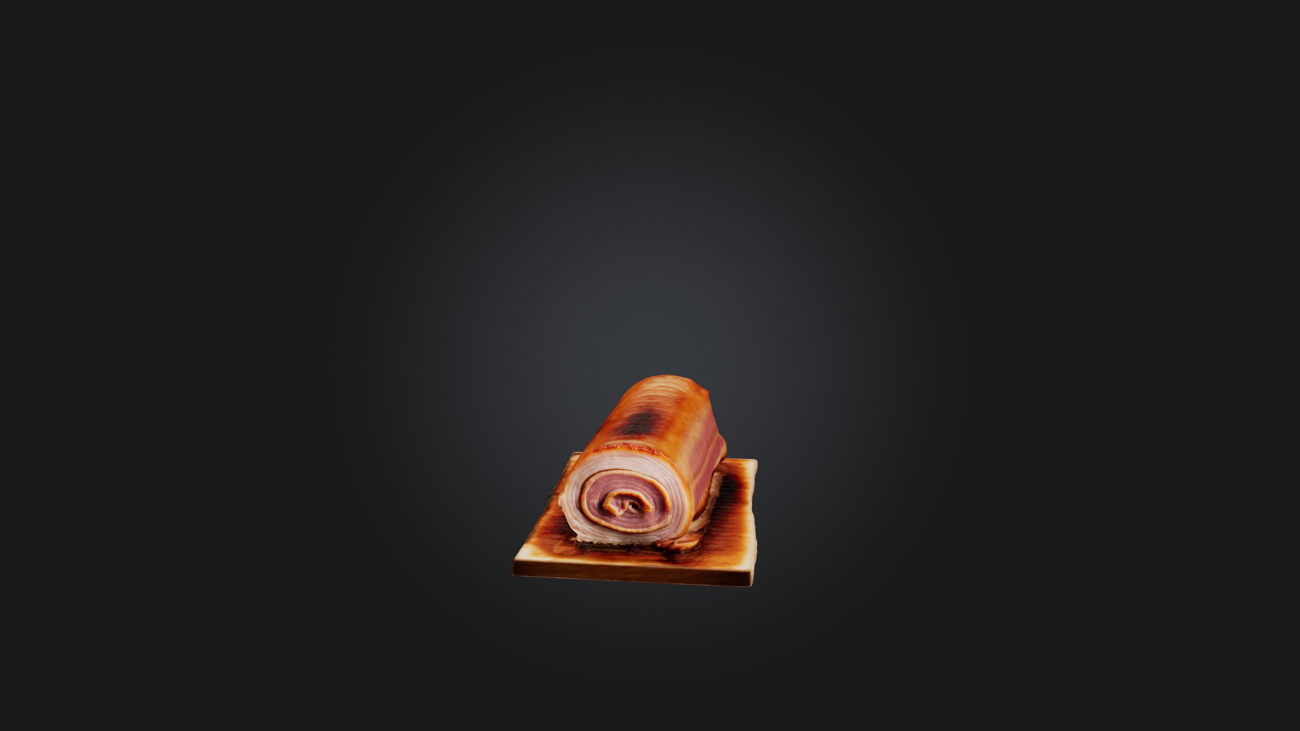 Pork Belly Model Low-poly 3D model_3