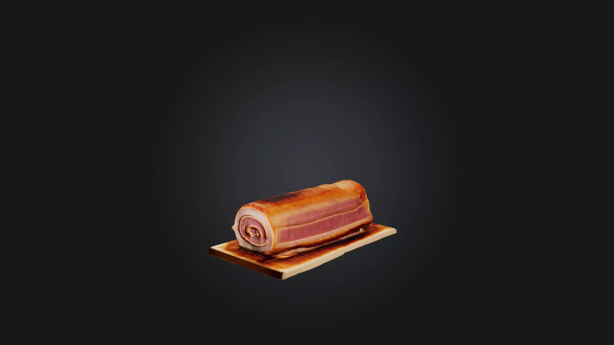Pork Belly Model Low-poly 3D model_0