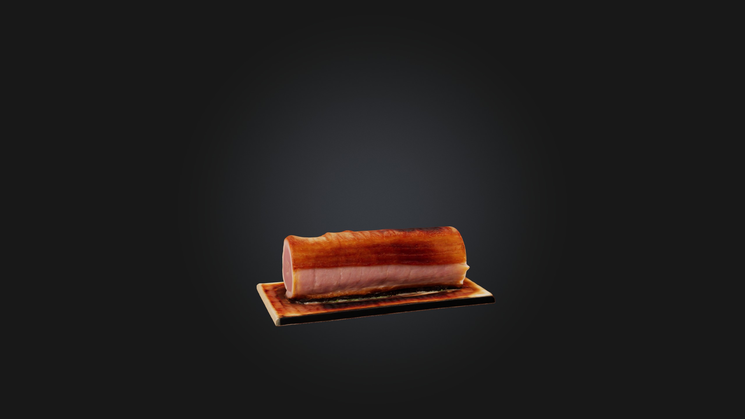 Pork Belly Model Low-poly 3D model_8